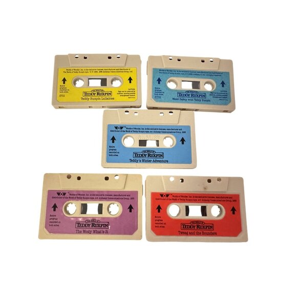 Teddy Ruxpin Cassettes Winter Water Safety Wooly Lullabies Tweeg Bounders - Picture 5 of 5